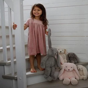 Teddykompaniet soft toy bunny 30cm, Svea, Grey - Teddykompaniet