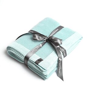 Nordbaby Knitted Bamboo Blanket 100x80cm, Mint - Nordbaby