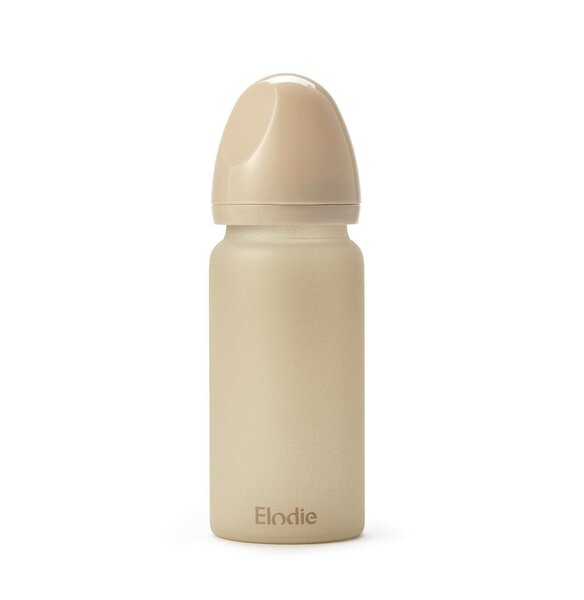 Elodie Details Stiklinis maitinimo buteliukas 250ml, Pure Khaki - Elodie Details