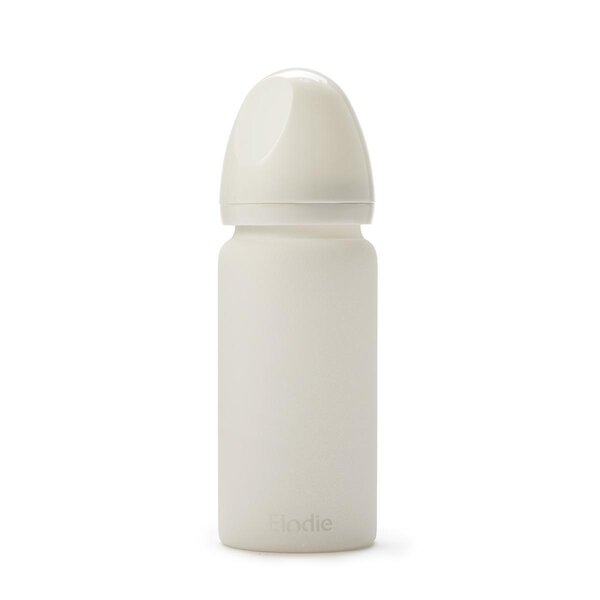 Elodie Details Stiklinis maitinimo buteliukas 250ml, Vanilla White - Elodie Details