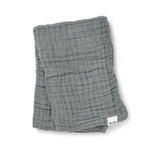 Elodie Details Crinkled Blanket 120x120cm, Deco Turquoise - Elodie Details