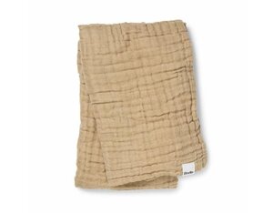 Elodie Details Crinkled Blanket 120x120cm, Pure Khaki - Elodie Details