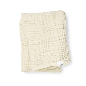 Elodie Details Crinkled Blanket 120x120cm, Vanilla White - Elodie Details