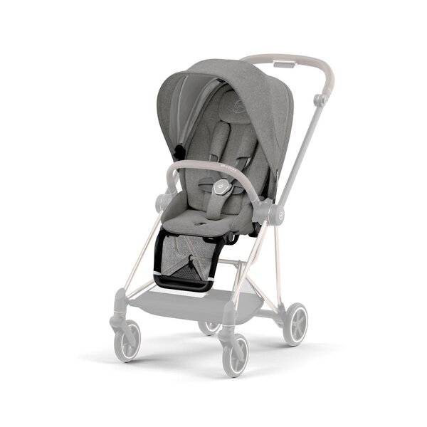 Cybex Mios stroller web set V3 Plus Manhattan Grey + Chrome Brown Frame - Cybex