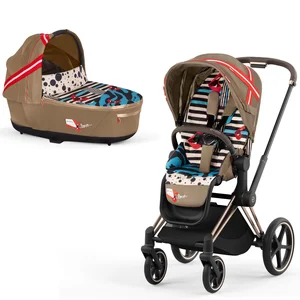 Cybex Priam V4 kомплект коляски Karolina Kurkova One Love V4, Rose Gold - Nordbaby