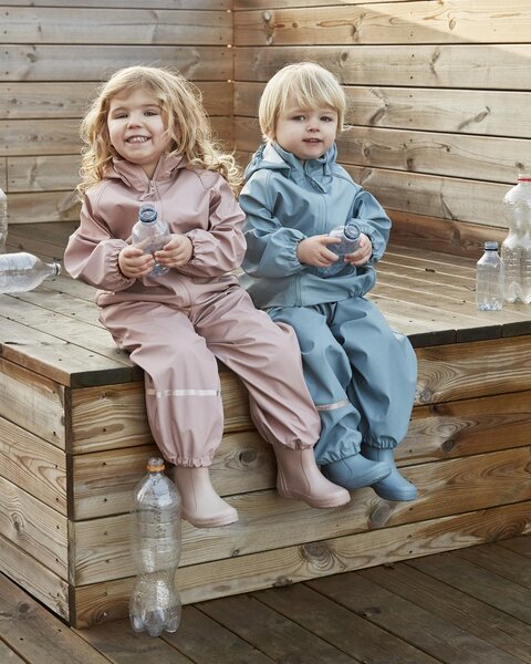 CeLavi Basic rainwear set -Recycle PU 100 Smoke Blue - CeLavi