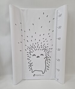 Nordbaby Soft changing mat 50x70 cm Hedgehog White - Nordbaby