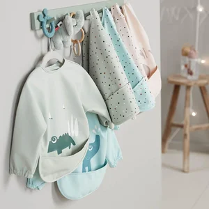 Done by Deer sleeved pocket bib Deer Friends - Done by Deer