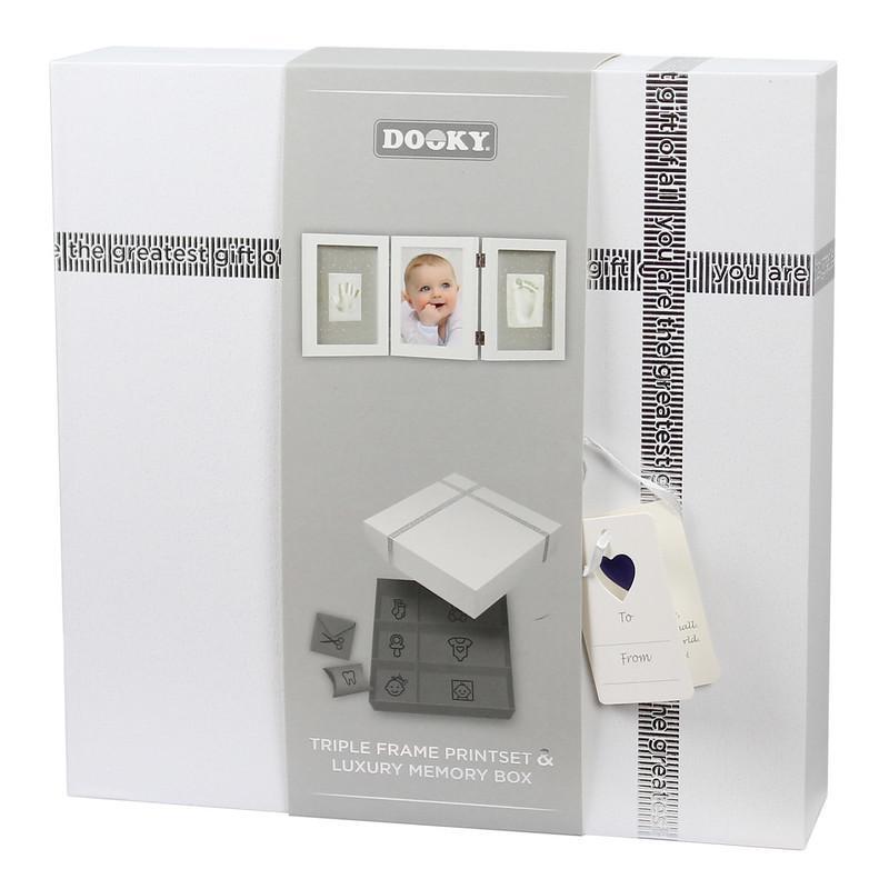 Dooky baby print triple frame kit 52x22 cm in memory box - Dooky