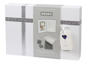 Dooky Double Frame Small 26x17 cm. in memory Box White - Dooky