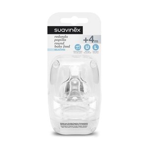 Suavinex baby food silicone teat 2pcs - Suavinex