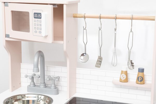 PolarB Little Chefs Kitchen with Light and Sound -  Pretty Pink - PolarB