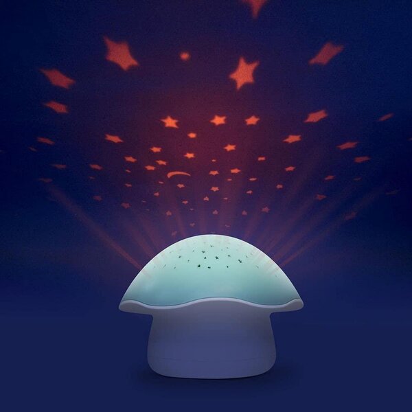 Pabobo nakts lampiņa / projektors ar mūziku / balto skaņu Blue - Pabobo
