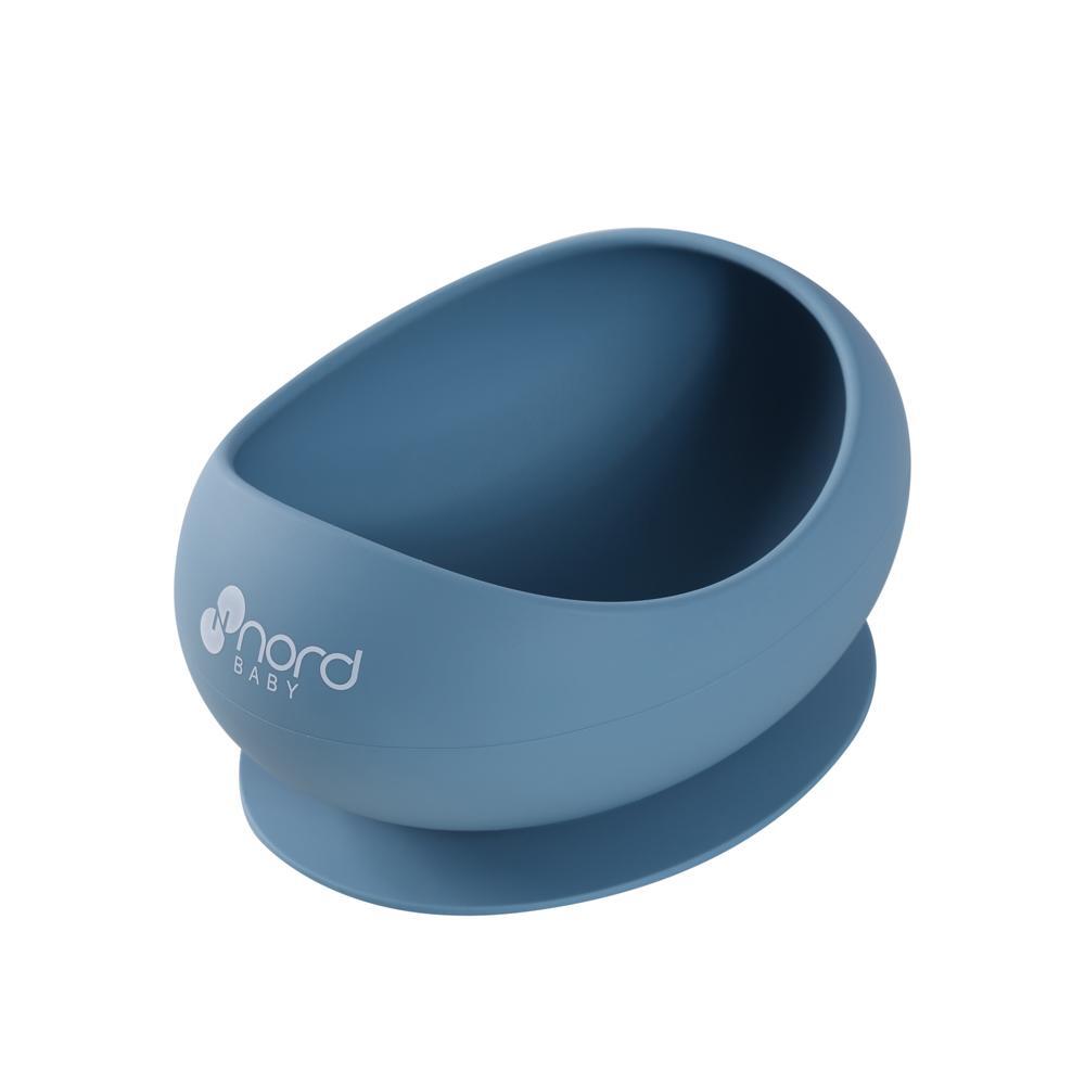 Nordbaby Silicone Suction bowl, Blue - Nordbaby