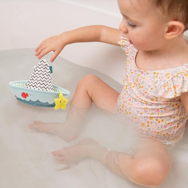 Fehn игрушка для ванны Bath boat with finger puppet - Fehn