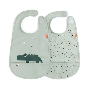 Done by Deer bib with velcro 2-pack, Deer Friends - Done by Deer
