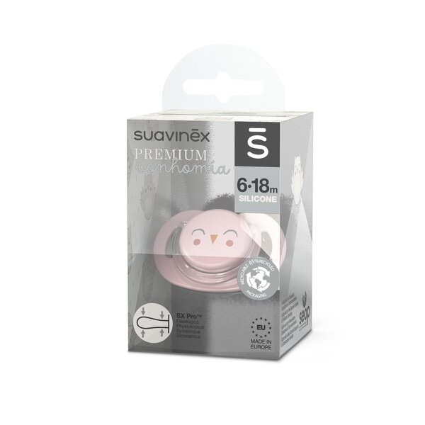 Suavinex soother natural 6-18 Bonhomia Pink - Suavinex