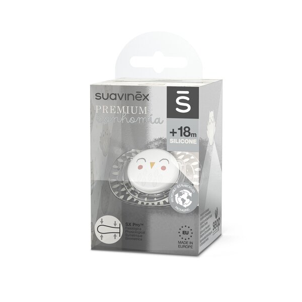 Suavinex soother natural +18 Bonhomia Grey - Suavinex