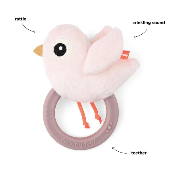 Done by Deer sensory rattle with teether Birdee  - Done by Deer