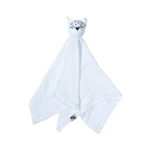 Nordbaby Muslin Cuddle Cloth Fox, Natural White - Nordbaby
