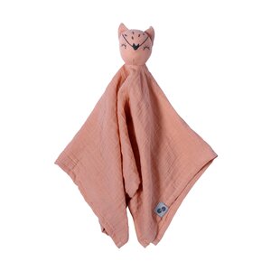 Nordbaby Muslin Cuddle Cloth Fox, Peach - Nordbaby