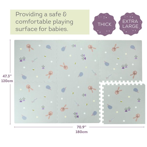 Taf Toys ekstra suur pehme puslematt Urban Garden - Taf Toys