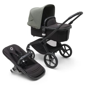 Bugaboo Fox 5 ratu komplekts Black/Black, Forest Green - Bugaboo