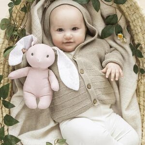 Teddykompaniet minkštas žaislas rabbit Elina, Pink - Teddykompaniet