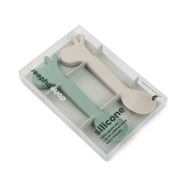 Done by Deer Silicone spoon 2-pack Lalee  - Done by Deer