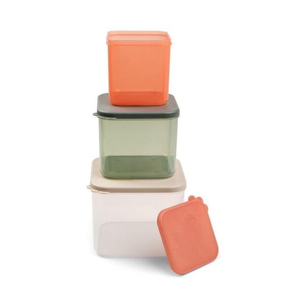 Done by Deer Food storage container set 3pcs, Elphee Colour mix L  - Done by Deer
