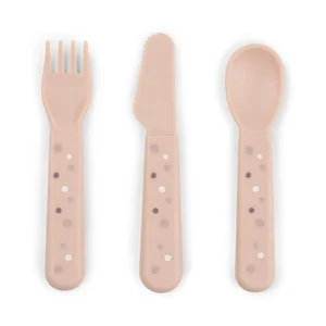 Done by Deer cutlery set Foodie Happy dots Powder - Done by Deer