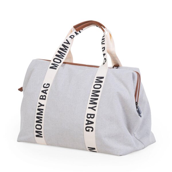 Childhome Mommy Bag rankinė vaiko daiktams Signature Canvas OffWhite - Childhome