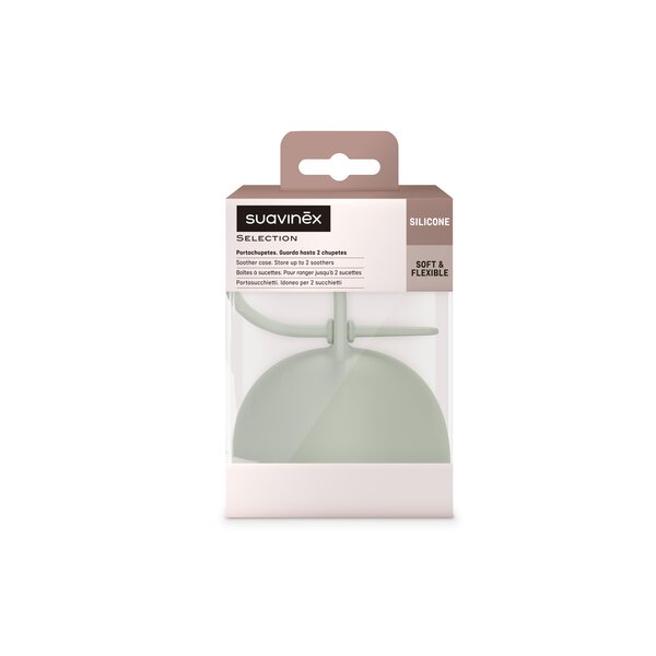 Suavinex silicone soother holder Green - Suavinex