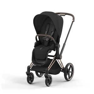 Cybex Priam V4 stroller set Sepia Black, frame Rose Gold - Nuna