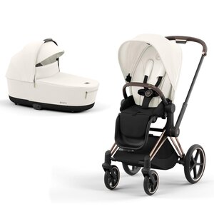 Cybex Priam V4 kомплект коляски Off White, Rose Gold - Cybex