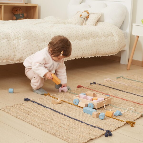 PolarB Pull Along Block Wagon - PolarB