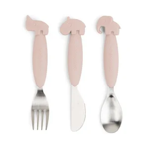 Done by Deer Easy-grip cutlery set Deer friends  - Done by Deer