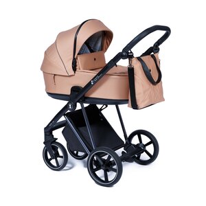 Nordbaby Active Lux stroller set Copper Beige, Chrome frame - Nordbaby