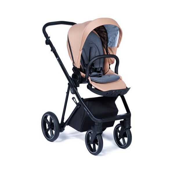 Nordbaby Active Lux stroller set Copper Beige, Black frame - Nordbaby