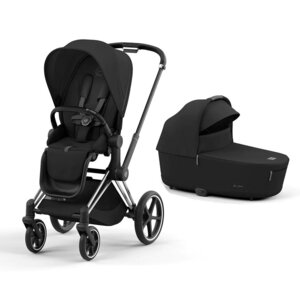 Cybex Priam V4 vankrikomplekt Sepia Black, Chrome Black raamiga - Cybex