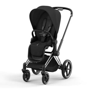 Cybex Priam V4 vežimėlio komplektas Sepia Black, Frame Chrome Black - Cybex