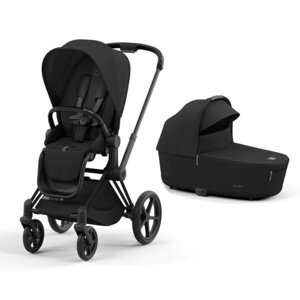 Cybex Priam V4 vežimėlio komplektas Sepia Black, Frame Matt Black - Cybex