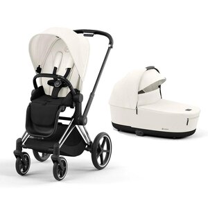 Cybex Priam V4 kомплект коляски Off White, Chrome Black - Cybex
