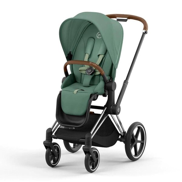 Cybex Priam V4 kомплект коляски Leaf Green, Chrome Brown - Cybex