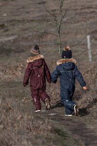 Color Kids Coverall W. Fake Fur - Fixoni
