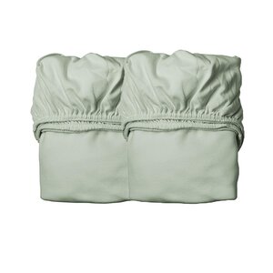 Leander sheet for junior bed 70x140cm, Sage Green, 2 pcs - Leander