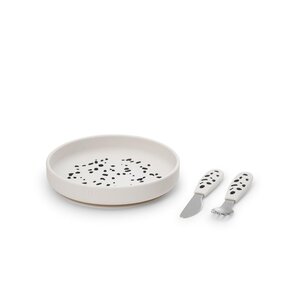 Elodie Details silicone plate set Dalmatian Dots - Elodie Details