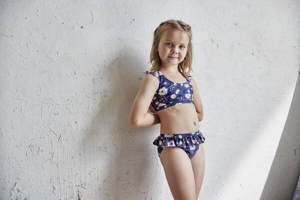 Color Kids Bikini W. Short Skirt, AOP - Color Kids