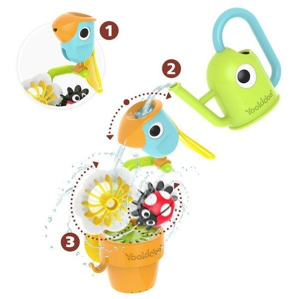 Yookidoo vonios žaislas Pour N Spin Tipping Bird - Yookidoo