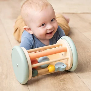 Done by Deer wooden toy Rolling activity mirror Birdee - Done by Deer